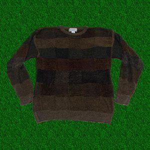 Vintage Checker Pattern Sweater